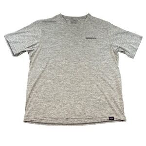 Patagonia Capilene Cool Daily Graphic Tee Shirt Mens Medium Grey